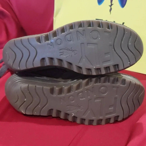 Fly London Yada oil suede brown wedge slouch boots iob - Picture 6 of 12